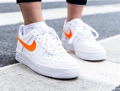 nike air force orange weiß herren|weiße air force 1.